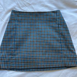 plaid vintage mini skirt